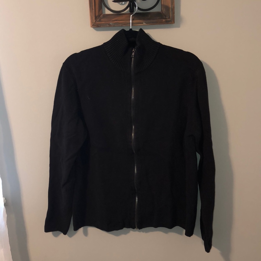 Black Calvin Klein zip up sweater